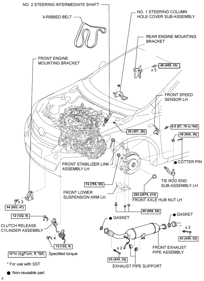 COROLLA, AURIS. ZZE150 ZRE151,152 NDE150.Механическая Часть Двигателя 2Ad-Fhv.Двигатель.Двигатель В Сборе Узлы И Детали