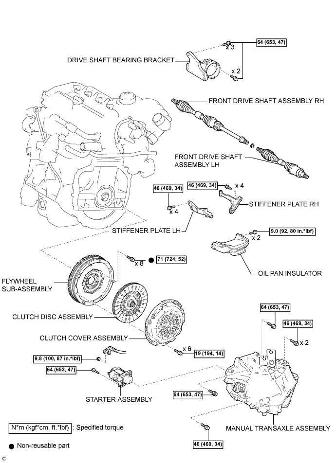 COROLLA, AURIS. ZZE150 ZRE151,152 NDE150.Механическая Часть Двигателя 2Ad-Fhv.Двигатель.Прокладка Головки Блока Цилиндров Узлы И Детали