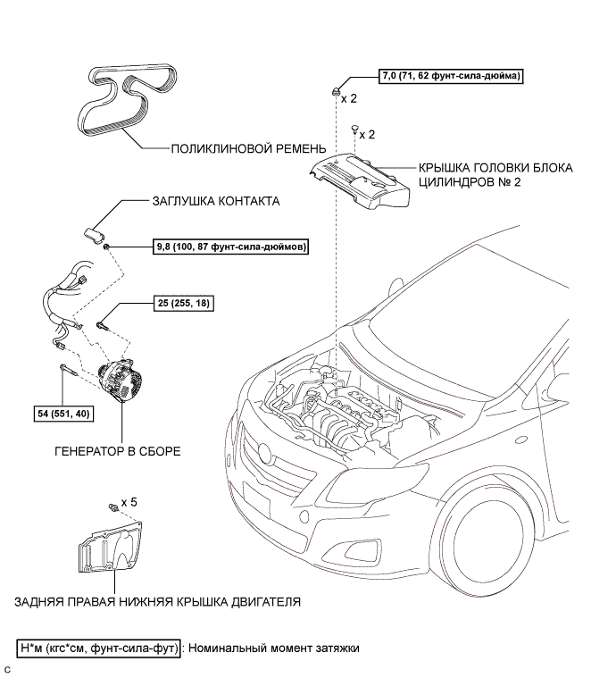 COROLLA, AURIS. ZZE150 ZRE151,152 NDE150.Система Зарядки 4Zz-Fe.Система Зарядки.Генератор (Изготовление Tmuk, Tmmt)  Узлы И Детали