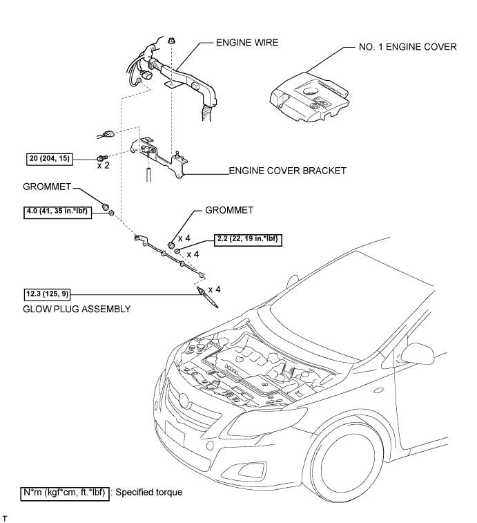 COROLLA, AURIS. ZZE150 ZRE151,152 NDE150.Система Запуска 2Ad-Fhv.Система Запуска.Свеча Накаливания  Узлы И Детали