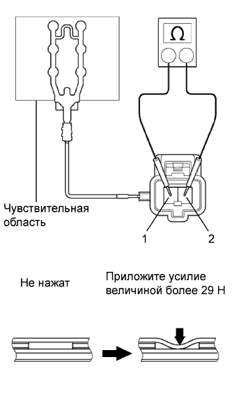 COROLLA, AURIS. ZZE150 ZRE151,152 NDE150.Ремни Безопасности.Контрольная Лампа Ремня Безопасности Переднего Пассажира (Для Моделей С Кузовом Типа 