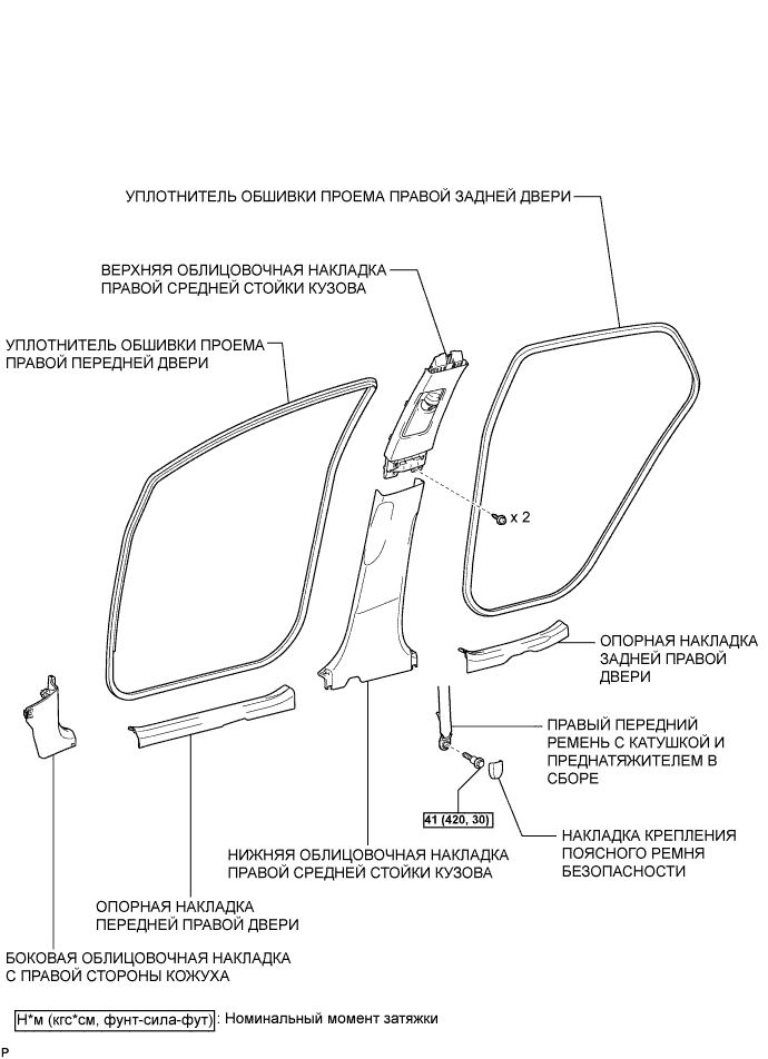 COROLLA, AURIS. ZZE150 ZRE151,152 NDE150.Дополнительная Система (Пассивной) Безопасности.Система Подушек Безопасности.Подушка Безопасности Занавесочного Типа В Сборе (Для 5-Дверной Модели С Кузовом Типа Хэтчбэк) Узлы И Детали