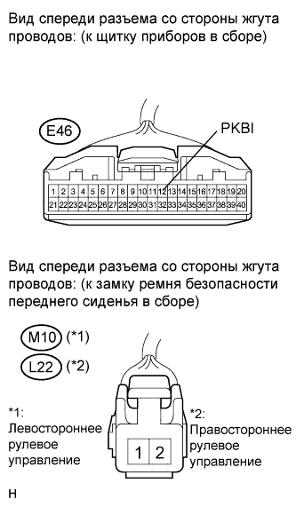 COROLLA, AURIS. ZZE150 ZRE151,152 NDE150.Ремни Безопасности.Контрольная Лампа Ремня Безопасности Переднего Пассажира (Для Моделей С Кузовом Типа 