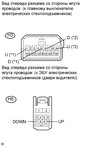 COROLLA, AURIS. ZZE150 ZRE151,152 NDE150.Ветровое Стекло Оконные Стекла.Система Управления Электрическими Стеклоподъемниками.Система Управления Электрическими Стеклоподъемниками  Цепь Электродвигателя Стеклоподъемника Двери Водителя
