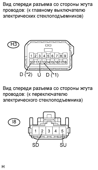 COROLLA, AURIS. ZZE150 ZRE151,152 NDE150.Ветровое Стекло Оконные Стекла.Система Управления Электрическими Стеклоподъемниками.Система Управления Электрическими Стеклоподъемниками  Цепь Главного Выключателя Электрических Стеклоподъемников