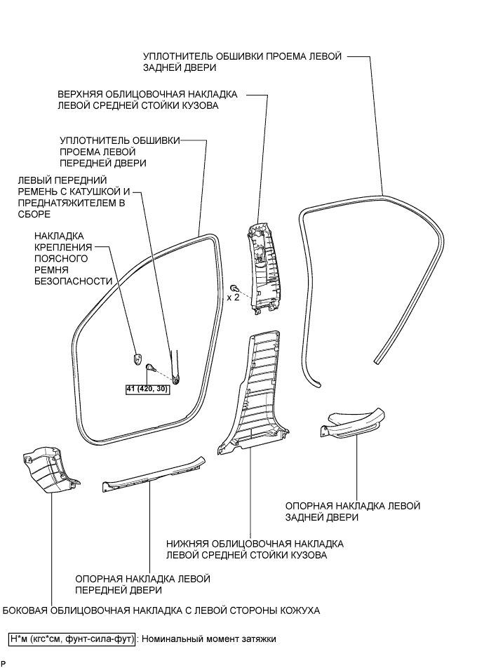 COROLLA, AURIS. ZZE150 ZRE151,152 NDE150.Дополнительная Система (Пассивной) Безопасности.Система Подушек Безопасности.Подушка Безопасности Занавесочного Типа В Сборе (Для Моделей С Кузовом Типа Седан) Узлы И Детали