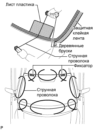 COROLLA, AURIS. ZZE150 ZRE151,152 NDE150.Ветровое Стекло Оконные Стекла.Система Управления Электрическими Стеклоподъемниками.Ветровое Стекло (Для Моделей С Кузовом Типа Седан)  Снятие