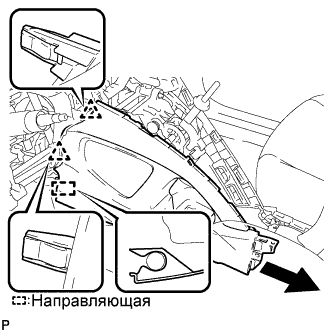 COROLLA, AURIS. ZZE150 ZRE151,152 NDE150.Дополнительная Система (Пассивной) Безопасности.Система Подушек Безопасности.Подушка Безопасности Занавесочного Типа В Сборе (Для 3-Дверной Модели С Кузовом Типа Хэтчбэк)  Снятие