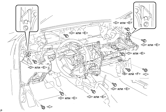 COROLLA, AURIS. ZZE150 ZRE151,152 NDE150.Кондиционирование Воздуха.Система Кондиционирования (Для Автоматического Кондиционера).Передний Датчик Температуры Испарителя (Для Моделей С Кузовом Типа Седан)  Установка