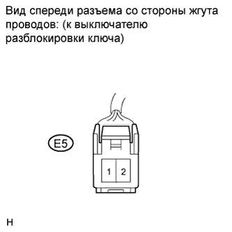 COROLLA, AURIS. ZZE150 ZRE151,152 NDE150.Устройства Противоугонной Системы.Противоугонная Система.Противоугонная Система  Цепь Выключателя Разблокировки Ключа