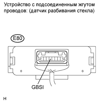 COROLLA, AURIS. ZZE150 ZRE151,152 NDE150.Устройства Противоугонной Системы.Противоугонная Система.Противоугонная Система  Цепь Датчика Разбивания Стекла