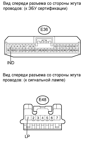 COROLLA, AURIS. ZZE150 ZRE151,152 NDE150.Иммобилайзер Двигателя.Иммобилайзер Двигателя (Для Моделей С Системой Посадки И Запуска).Иммобилайзер Двигателя (Для Моделей С Системой Посадки И Запуска)  Цепь Контрольной Лампы Безопасности