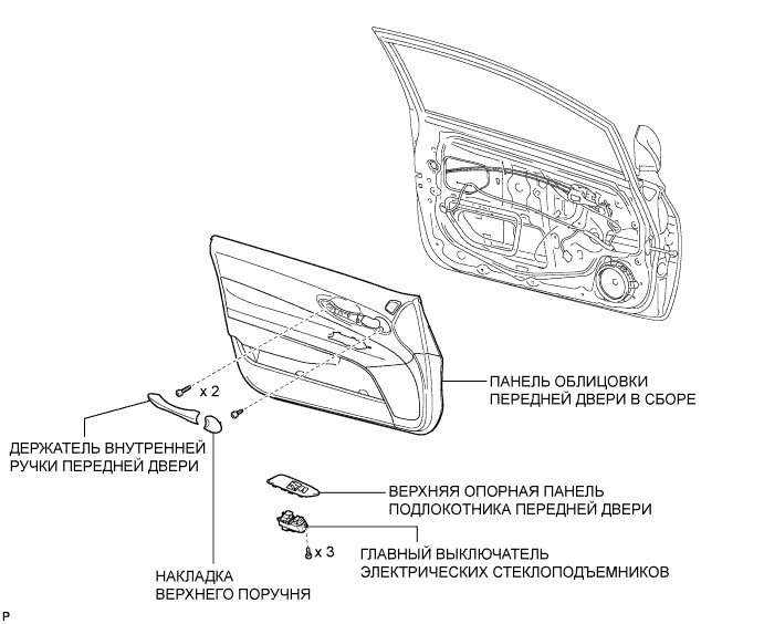 COROLLA, AURIS. ZZE150 ZRE151,152 NDE150.Ветровое Стекло Оконные Стекла.Система Управления Электрическими Стеклоподъемниками.Главный Выключатель Электрических Стеклоподъемников (Для 3-Дверных Моделей С Кузовом Типа Хэтчбэк) Узлы И Детали