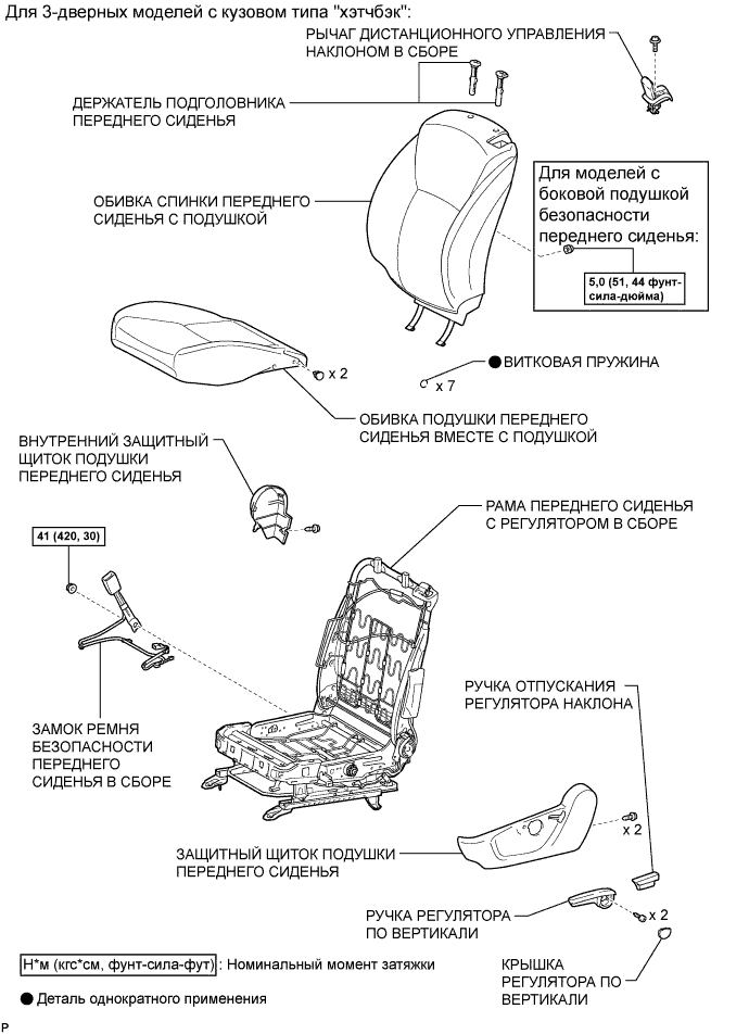 COROLLA, AURIS. ZZE150 ZRE151,152 NDE150.Сиденье.Система Подогрева Сидений.Подогреватель Спинки Переднего Сиденья (Изготовитель – Tmмт)  Узлы И Детали