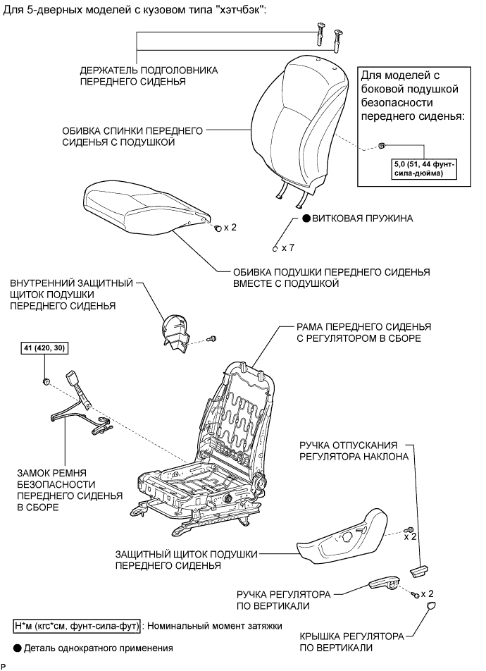 COROLLA, AURIS. ZZE150 ZRE151,152 NDE150.Сиденье.Система Подогрева Сидений.Подогреватель Спинки Переднего Сиденья (Изготовитель – Tmмт)  Узлы И Детали