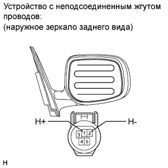 COROLLA, AURIS. ZZE150 ZRE151,152 NDE150.Зеркало.Система Зеркал С Электроприводом.Наружное Зеркало Заднего Вида (Для Моделей С Кузовом Типа Седан)  Проверка