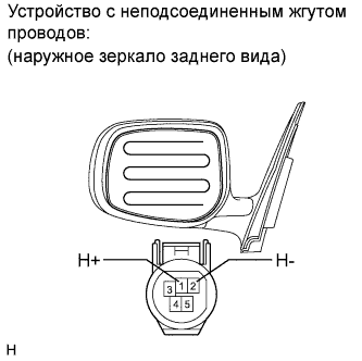 COROLLA, AURIS. ZZE150 ZRE151,152 NDE150.Зеркало.Система Зеркал С Электроприводом.Наружное Зеркало Заднего Вида (Для Моделей С Кузовом Типа Седан)  Проверка