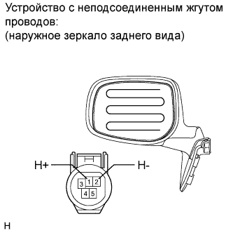 COROLLA, AURIS. ZZE150 ZRE151,152 NDE150.Зеркало.Система Зеркал С Электроприводом.Наружное Зеркало Заднего Вида (Для 3-Дверных Моделей С Кузовом Типа Хэтчбэк)  Проверка