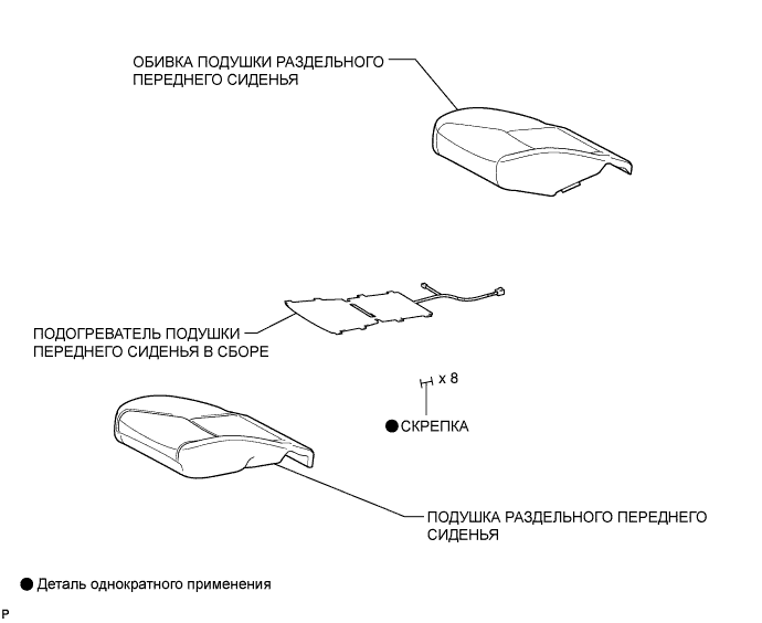 COROLLA, AURIS. ZZE150 ZRE151,152 NDE150.Сиденье.Система Подогрева Сидений.Подогреватель Подушки Переднего Сиденья (Изготовитель – Tmuk)  Узлы И Детали