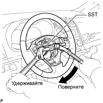COROLLA, AURIS. ZZE150 ZRE151,152 NDE150.Кондиционирование Воздуха.Система Кондиционирования (Для Автоматического Кондиционера).Серводвигатель Управления Входной Заслонкой (Для Моделей С Кузовом Типа Хэтчбэк)  Снятие
