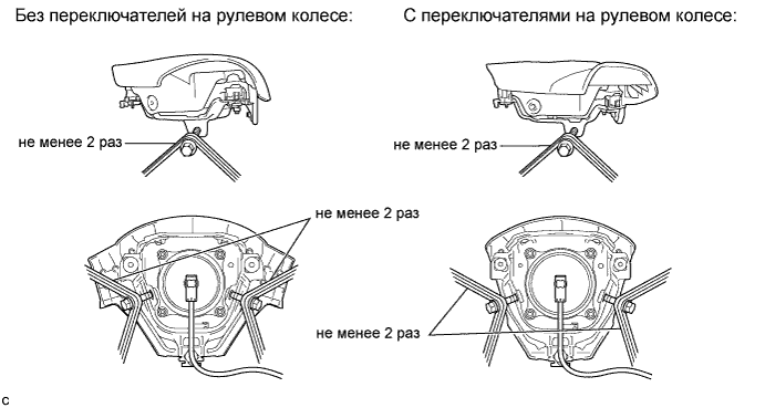 COROLLA, AURIS. ZZE150 ZRE151,152 NDE150.Дополнительная Система (Пассивной) Безопасности.Система Подушек Безопасности.Накладка Рулевого Колеса (Изготовитель – Tmc)  Снятие С Эксплуатации