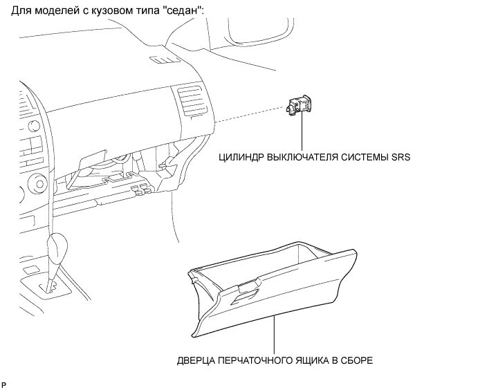 COROLLA, AURIS. ZZE150 ZRE151,152 NDE150.Дополнительная Система (Пассивной) Безопасности.Система Подушек Безопасности.Выключатель Системы Srs Узлы И Детали