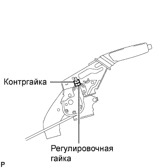 COROLLA, AURIS. ZZE150 ZRE151,152 NDE150.Стояночный Тормоз.Стояночный Тормоз (Изготовитель – Tmc).Рычаг Стояночного Тормоза (Для Моделей С Кузовом Типа Седан)  Установка