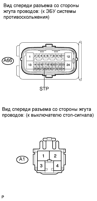 COROLLA, AURIS. ZZE150 ZRE151,152 NDE150.Управление Тормозами.Антиблокировочная Система Тормозов (Для Моделей Производства Тмс С Двигателем Серии Zr, 4Zz-Fe).
Dtc
  C1249/49  Обрыв В Цепи Выключателя Стоп-Сигналов