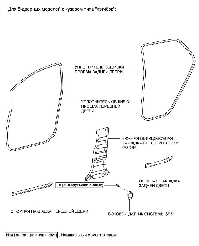 COROLLA, AURIS. ZZE150 ZRE151,152 NDE150.Дополнительная Система (Пассивной) Безопасности.Система Подушек Безопасности.Боковой Датчик Системы Srs Узлы И Детали