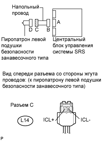 COROLLA, AURIS. ZZE150 ZRE151,152 NDE150.Дополнительная Система (Пассивной) Безопасности.Система Подушек Безопасности.
Dtc
  B1835/58  Короткое Замыкание В Цепи Пиропатрона Левой Подушки Безопасности Занавесочного Типа