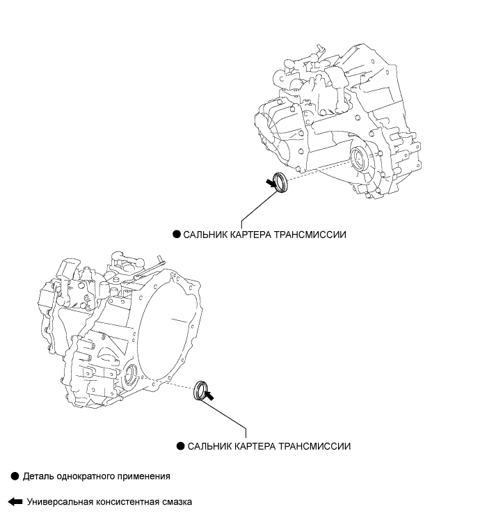 COROLLA, AURIS. ZZE150 ZRE151,152 NDE150.Механическая Трансмиссия C50.Система Механической Трансмиссии.Сальник Дифференциала  Узлы И Детали
