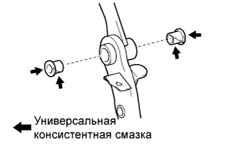 COROLLA, AURIS. ZZE150 ZRE151,152 NDE150.Сцепление.Система Сцепления (Для C50, C66).Педаль Сцепления (Для Моделей С Левосторонним Рулевым Управлением)  Установка