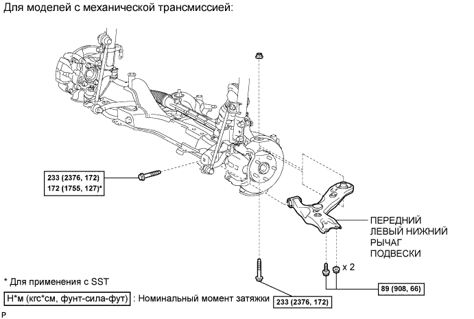 COROLLA, AURIS. ZZE150 ZRE151,152 NDE150.Подвеска.Система Подвески.Передний Нижний Рычаг Подвески Узлы И Детали