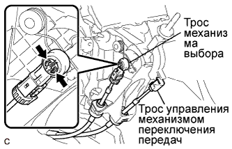 COROLLA, AURIS. ZZE150 ZRE151,152 NDE150.Механическая Трансмиссия C53.Система Механической Трансмиссии.Рычаг Переключения Передач В Сборе (Для Моделей Производства Tmuk, Tmmt С Кузовом Типа Хэтчбэк)  Снятие