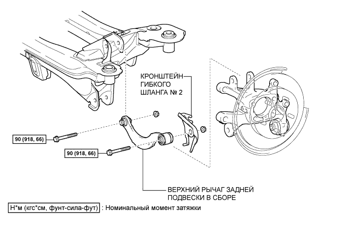 COROLLA, AURIS. ZZE150 ZRE151,152 NDE150.Подвеска.Система Подвески.Задний Верхний Рычаг  Узлы И Детали