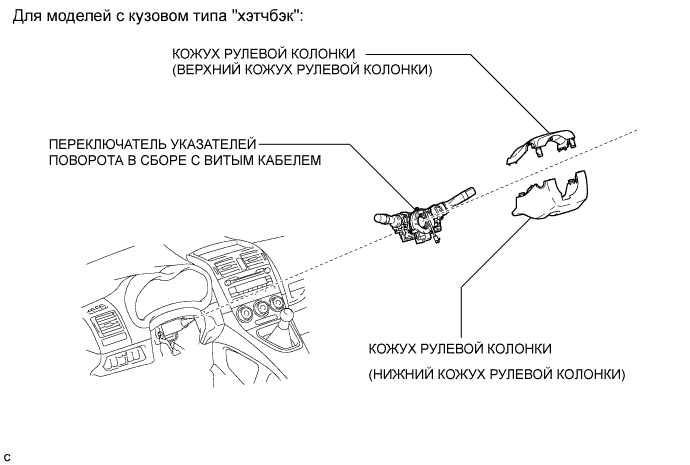 COROLLA, AURIS. ZZE150 ZRE151,152 NDE150.Рулевая Колонка.Система Рулевого Управления.Рулевая Колонка В Сборе Узлы И Детали