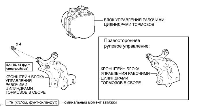 COROLLA, AURIS. ZZE150 ZRE151,152 NDE150.Управление Тормозами.Антиблокировочная Система Тормозов (Для Моделей Производства Тмс С Двигателем Серии Zr, 4Zz-Fe).Блок Управления Рабочими Цилиндрами Тормозов (Для Моделей Производства Тмс С Двигателем Серии Zr, 4Zz-Fe С Vsc) Узлы И Детали