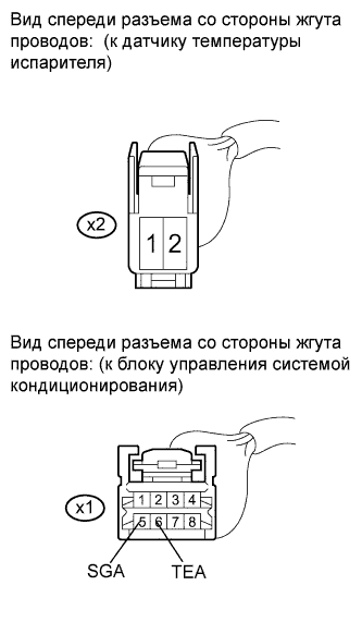 COROLLA, AURIS. ZZE150 ZRE151,152 NDE150.Кондиционирование Воздуха.Система Кондиционирования (Для Автоматического Кондиционера).
Dtc
  B1413/13  Цепь Датчика Температуры Испарителя