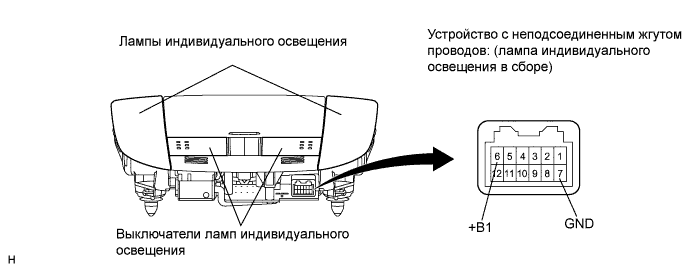 COROLLA, AURIS. ZZE150 ZRE151,152 NDE150.Освещение.Система Освещения.Лампа Индивидуального Освещения В Сборе Проверка