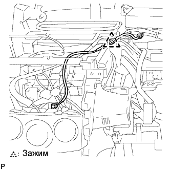 COROLLA, AURIS. ZZE150 ZRE151,152 NDE150.Навигация.Система Навигации.Шнур Антенны Системы Навигации (Для Моделей С Кузовом Типа Седан)  Снятие