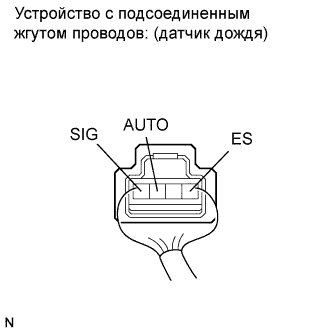 COROLLA, AURIS. ZZE150 ZRE151,152 NDE150.Стеклоочистители И Стеклоомыватели.Система Стеклоочистителей И Стеклоомывателей (Для Моделей С Датчиком Дождя).Датчик Дождя  Проверка Без Снятия С Автомобиля