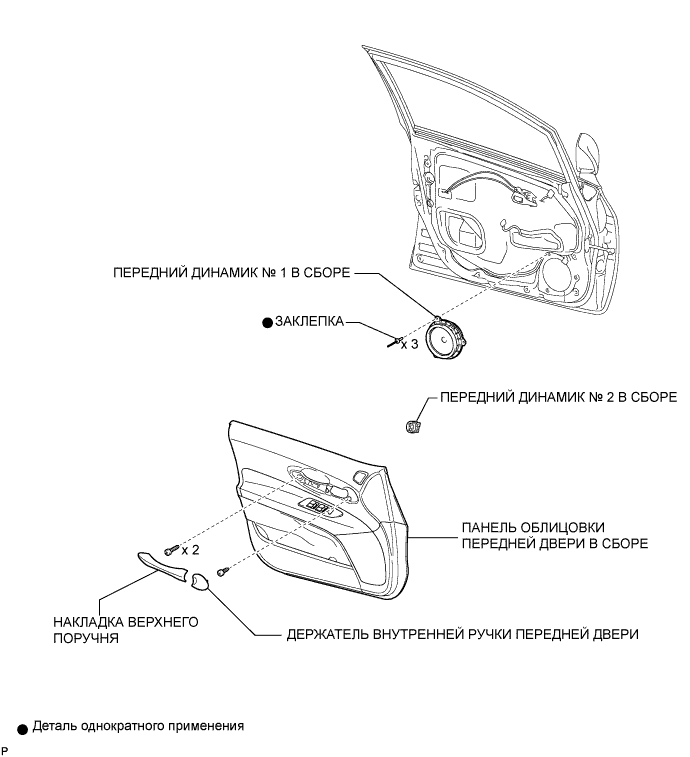 COROLLA, AURIS. ZZE150 ZRE151,152 NDE150.Аудиовизуальная Система.Аудио И Визуальная Система.Динамик Передней Двери (Для 5-Дверных Моделей С Кузовом Типа Хэтчбэк) Узлы И Детали