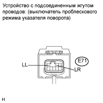 COROLLA, AURIS. ZZE150 ZRE151,152 NDE150.Освещение.Система Освещения.Выключатель Проблескового Режима Указателя Поворота В Сборе (Для Моделей С Кузовом Типа Хэтчбэк И Правосторонним Рулевым Управлением)  Проверка