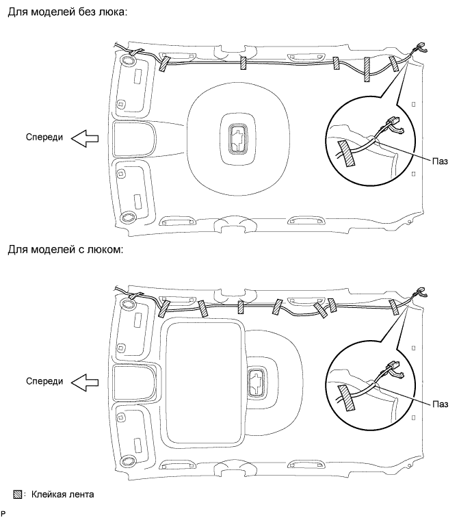 COROLLA, AURIS. ZZE150 ZRE151,152 NDE150.Аудиовизуальная Система.Аудио И Визуальная Система.Шнур Радиоантенны (Для 5-Дверной Модели С Кузовом Типа Хэтчбэк)  Снятие