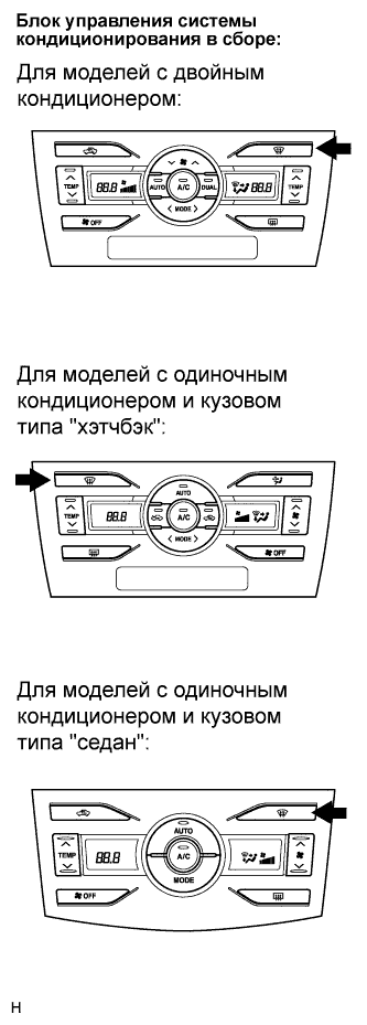 COROLLA, AURIS. ZZE150 ZRE151,152 NDE150.Кондиционирование Воздуха.Система Кондиционирования (Для Автоматического Кондиционера).Система Кондиционирования (Для Автоматического Кондиционера)  Порядок Проведения Активной Диагностики