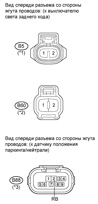 COROLLA, AURIS. ZZE150 ZRE151,152 NDE150.Навигация.Система Навигации.Система Навигации  Цепь Сигнала Заднего Хода