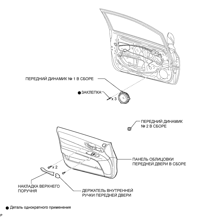 COROLLA, AURIS. ZZE150 ZRE151,152 NDE150.Аудиовизуальная Система.Аудио И Визуальная Система.Динамик Передней Двери (Для 3-Дверных Моделей С Кузовом Типа Хэтчбэк) Узлы И Детали