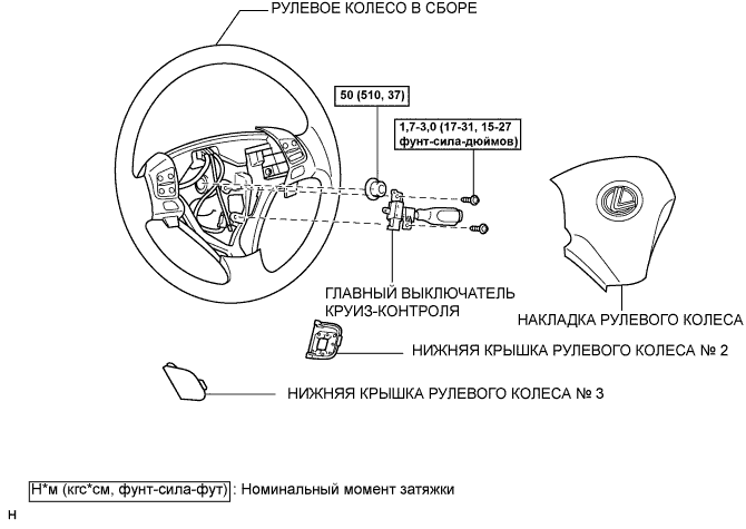 Lexus GS450h GWS191.Круиз-Контроль.Система Круиз-Контроля.Главный Выключатель Круиз-Контроля  Узлы И Детали