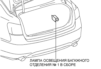 Lexus GS450h GWS191.Освещение.Система Освещения.Лампа Освещения Багажного Отделения  Узлы И Детали