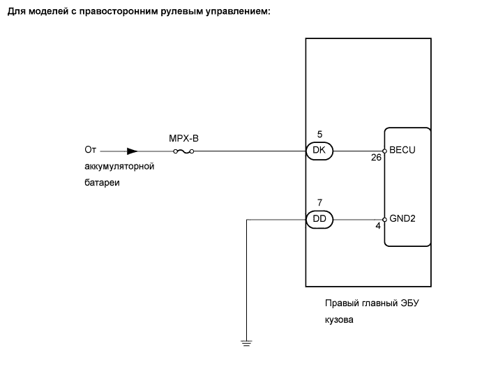 Lexus GS450h GWS191.Капот Двигателя Двери.Механизм Открывания И Доводчик Двери Багажного Отделения.Механизм Открывания И Доводчик Двери Багажного Отделения  Цепь Питания Эбу Распределительного Блока Со Стороны Водителя